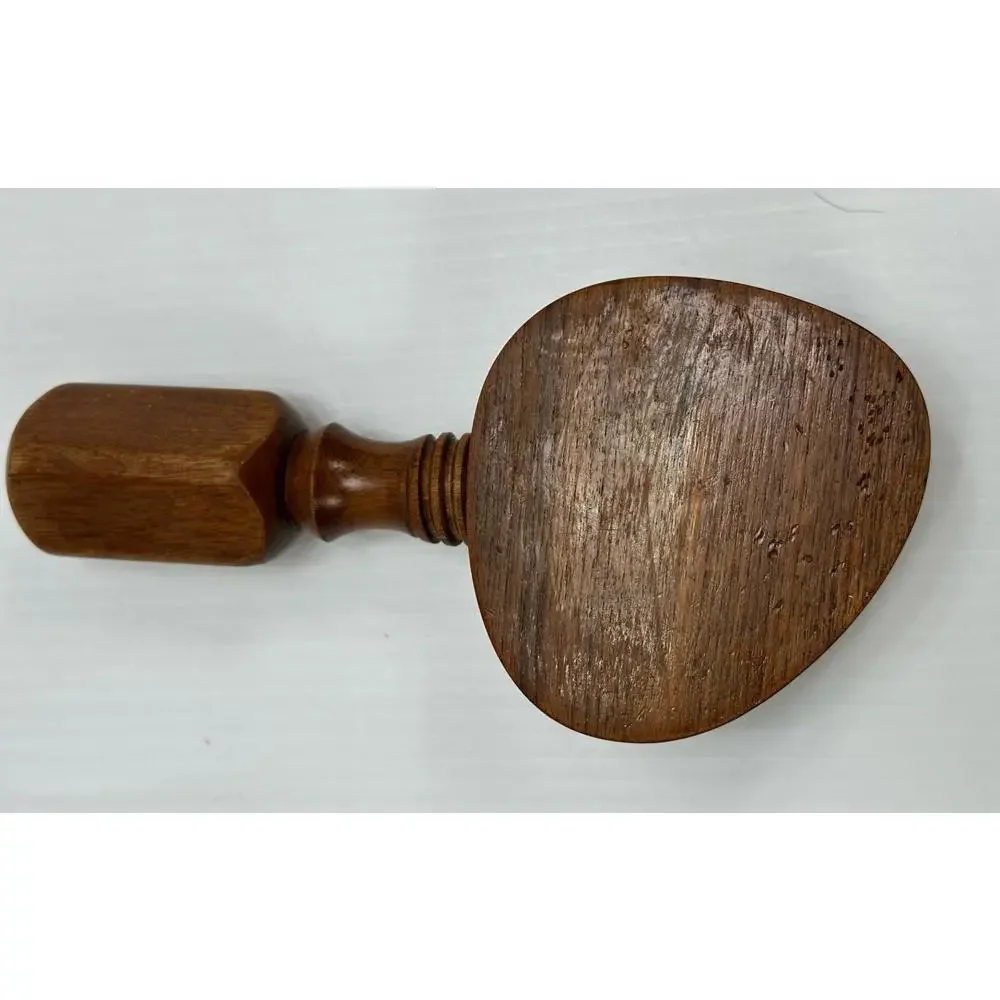 Vintage Teak Wood Nut Cracker‎ Screw Type Danish Mid Century Modern Barware